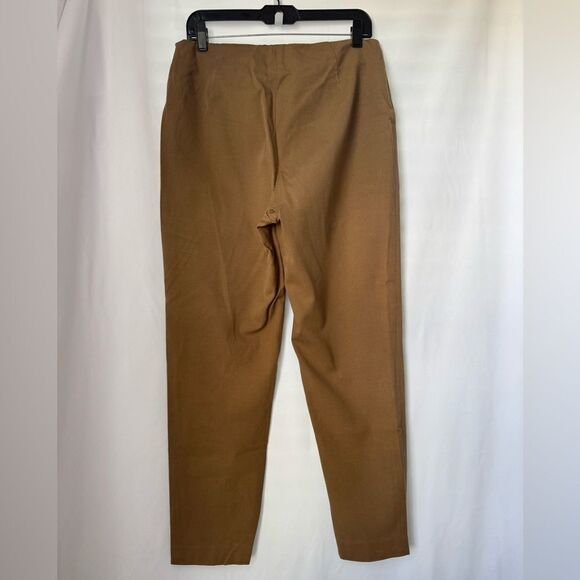 Lauren Ralph Lauren Pants Womens Size 12 Tan Stretchy Slim Ankle Side Zip Preppy - Picture 7 of 7